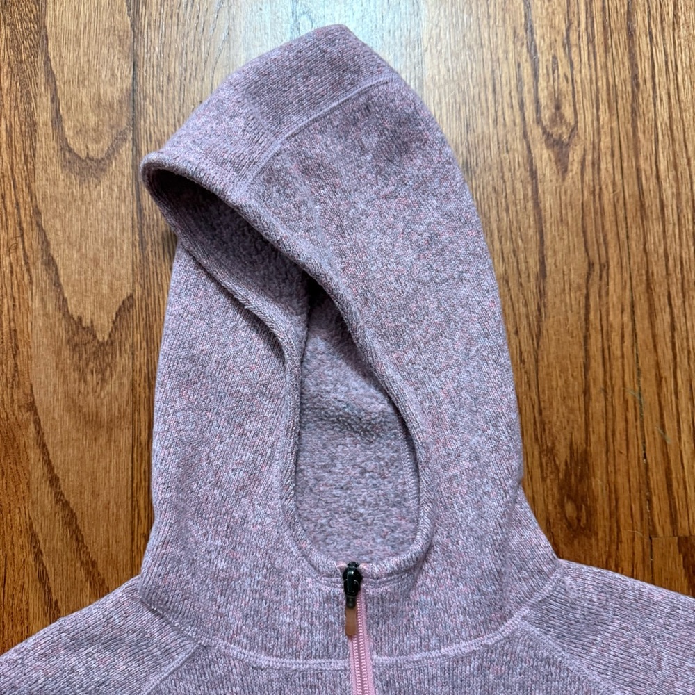 Patagonia Kids Better Sweater Hoody in Rose Pink size L 12 - Picture 3 of 16